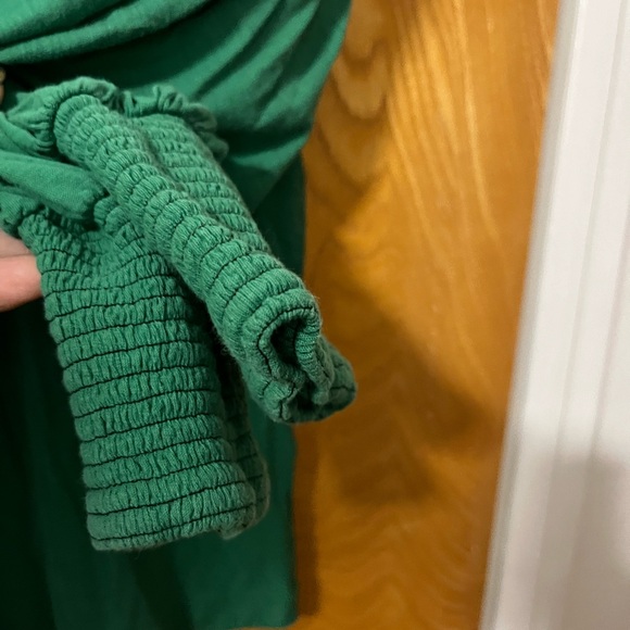 Nation LTD Teal Long puff Sleeve Top L - Picture 4 of 6